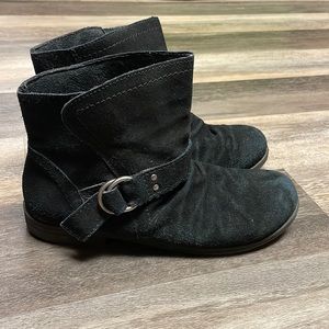 Black Suede Ankle boots sz 7